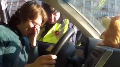 Man with toy that repeats words gets pulled over