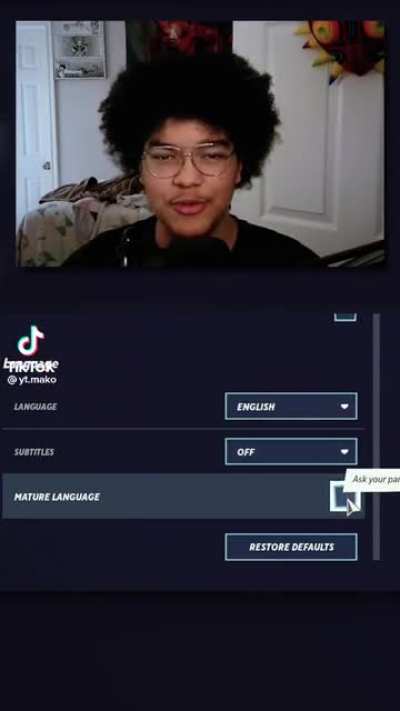 New language filter