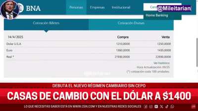 Así reaccionó C5N a la apertura del dólar en vivo: