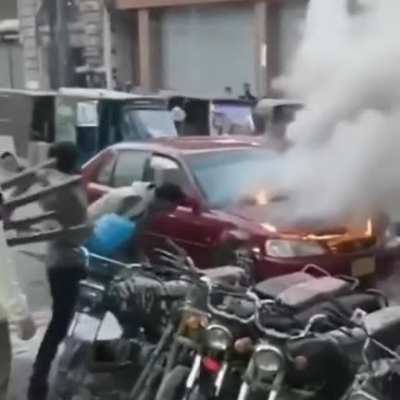 What to do in case of a car fire...