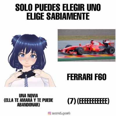 Solo puedes elegir uno, cual elegir&aacute;s