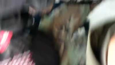 [Parler Leak] New CLOSE UP footage of men who were dragging and beating police officer with American flag at door to Capitol. 