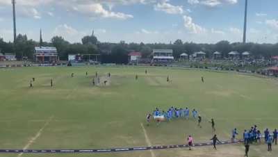 The winning moment - U19 T20 World Cup