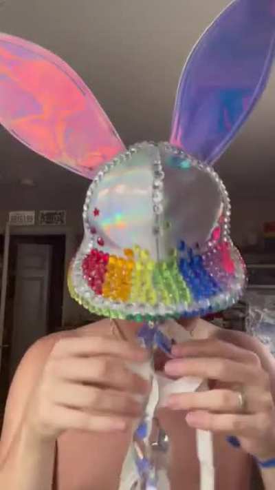 I&rsquo;m going to Beyond Wonderland at the Gorge! My first time to both the venue and the event! I&rsquo;ve crafted this hat with an encrypted message. Hope I see some of you there🐰