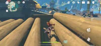 Childe&rsquo;s most op ability - Wood Surfing