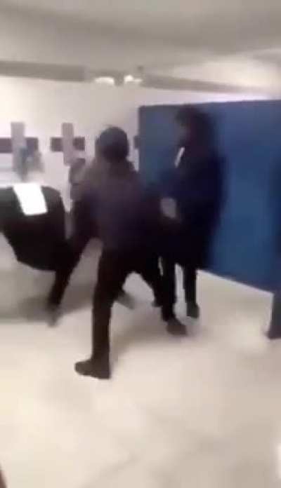 fighting in the school bathroom