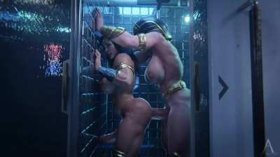 Wonder Woman and Big Barda - "A Common Problem" (Amazonium) [DC]