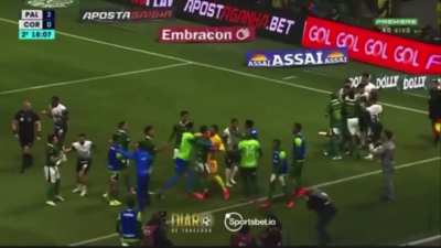 Estevao skill move sparks fight