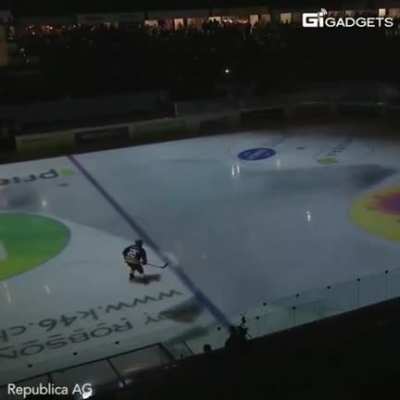 This hockey game's insane pregame show