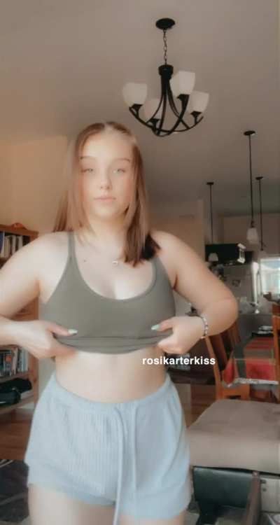 Tank tops are best without a bra!!