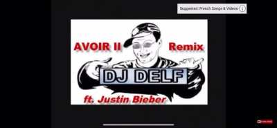 Justen briber sings his favourite French song