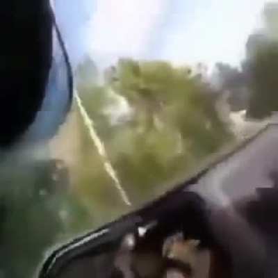 Hitting someone with a car and then have the entire highway kick the driver's butt.