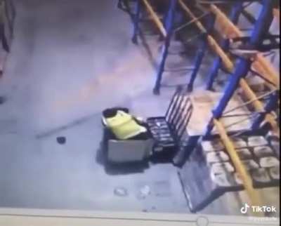 Safety first! Probably a broken skull