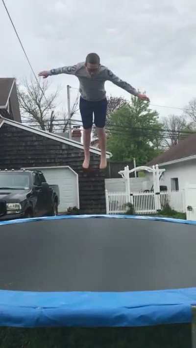 I was trying to do a flip with no hand