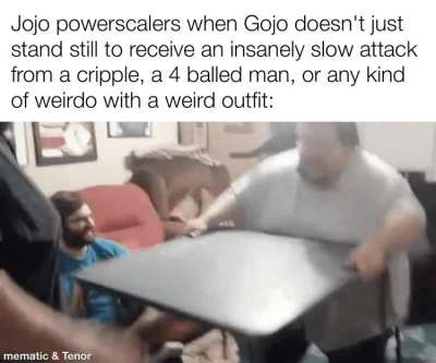Powerscalers when their opponent doesn&rsquo;t stand still