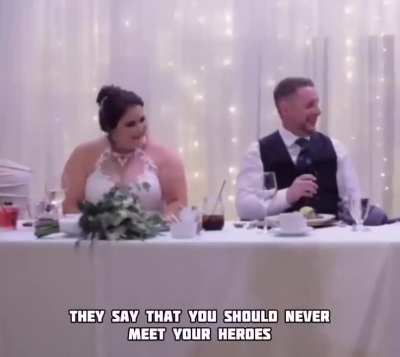 Best man gives one of the best intros to a wedding speech ever.