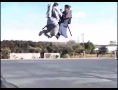 Ok, who had "Japan invents Jetpack Samurai Fencing" in their 2021 Bingo Card?