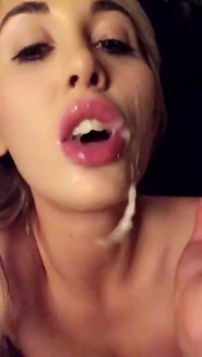 It&rsquo;s pure facial fun when I get covered in a strangers cum [OC]
