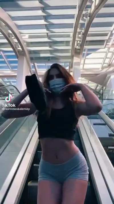 Imagine going up this escalator