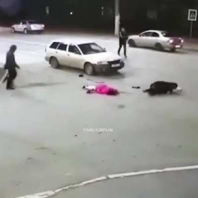 2 elderly women mowed down in the street D or V? or both?