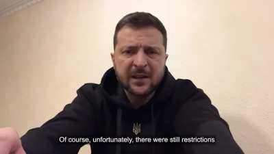 President Zelensky's Latest Address. 12/02/23. Duration 3m15. English Subtitles.