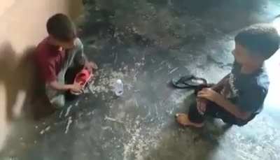 Water bottle fight
