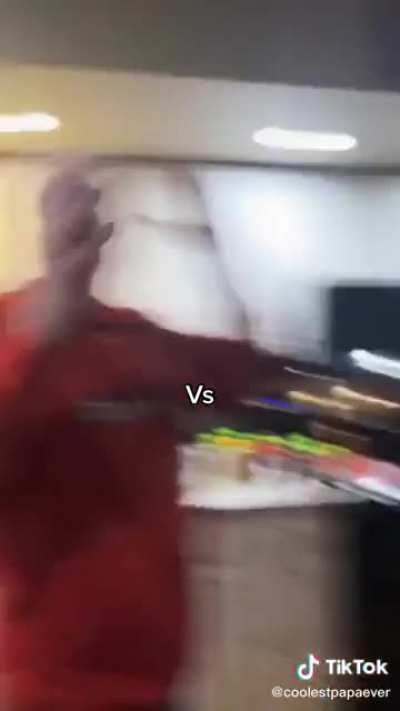 Which 8 year old on tiktok made there poor grandpa do this