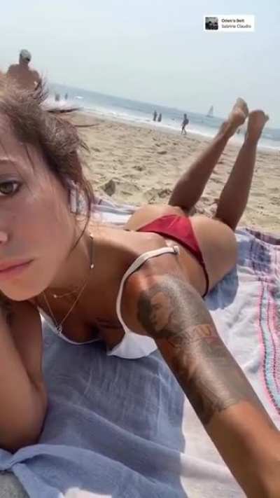 On the beach