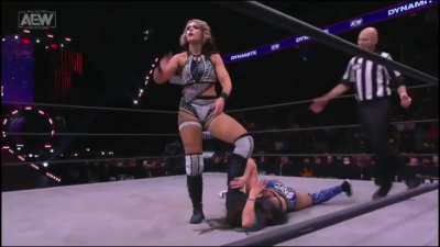 Skye Blue choked by Jamie Hayter