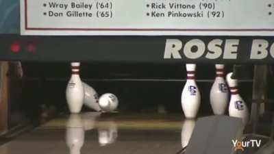 Then he turned himself into a bowling ball, funniest shit I've ever seen