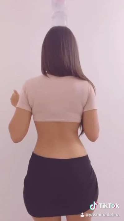 (Insta Reel 2) - If she posted this video but without the skirt in just a thong on her OF, I&rsquo;d then deem it worthy of subscription.