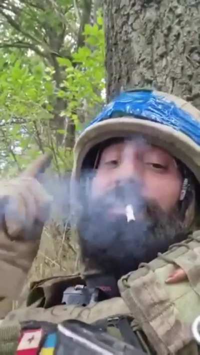 Georgian volunteer: &ldquo;I&rsquo;m in russia and smoking a cigarette. That&rsquo;s so beautiful, isnt it?"