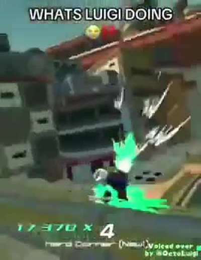 Luigi is grinding.