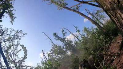 RU pov: Higher Quality version of "GoPro footage from a killed Ukrainian soldier was uploaded by Russian soldiers. His group attacked a Russian position in the Svatove-Kreminna frontline, but was killed."