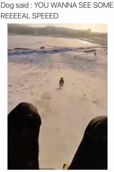 A real speed demon here.