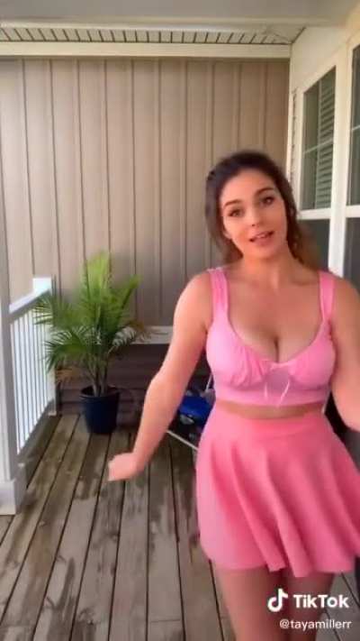 Pink dress dance