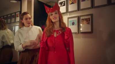 Chloe Fineman as Elizabeth Olsen as Scarlet Witch on SNL