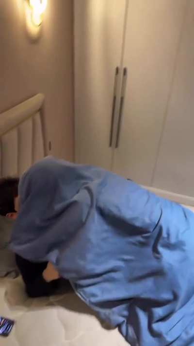 Let him sleep!