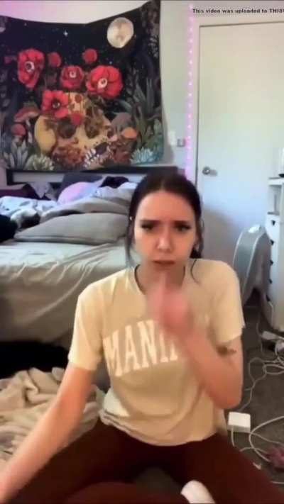 Cute girl farts