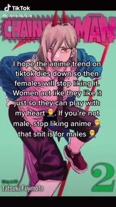 "AniME iSnt foR FemAlEs"