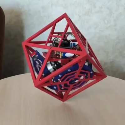 Reaction wheel balancing cube (how to build in comments)