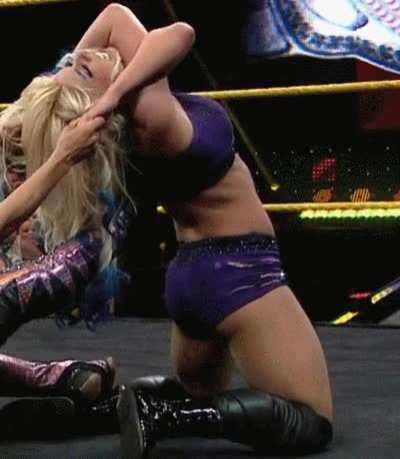Alexa choked with her own arms