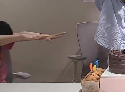 Dahyun rolling away