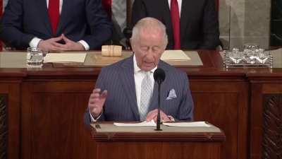 King Charles receives a standing ovation after praising NATO and saying, 