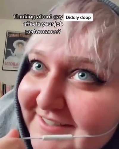 she cant even keep a straight face