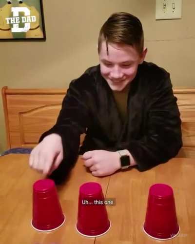 Daddy teaching son a lesson