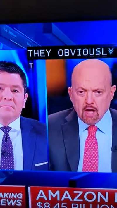 Jim Cramer losing it on CNBC this morning over the memestock action, "WHY WHY WHY WHY"