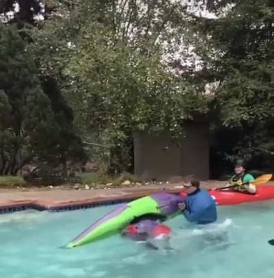 We&rsquo;ll be safe since we&rsquo;re practicing in the pool, they say. Oh wait, HELP!!!