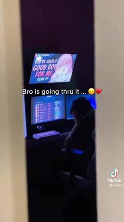 bro is relapsing