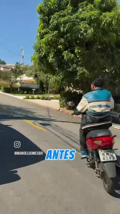 Manoel D'Roger, motoqueiro BLUE Pan para os &iacute;ntimos.